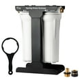 thumbnail image 1 of iSpring CW21 2-Stage Whole House Water Filtration System for RV, Sediment Filter + CTO Carbon Block Filter, Tankless, High Capacity, BPA Free, 1 of 6