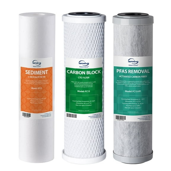 iSpring F3-PF Water Filter Replacement Pack for US31-PF and CW31-PF
