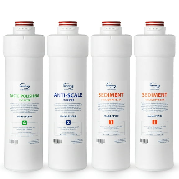 iSpring F4RO5004F 1-Year Replacement Filter Pack for RO5004F Tankless Reverse Osmosis System