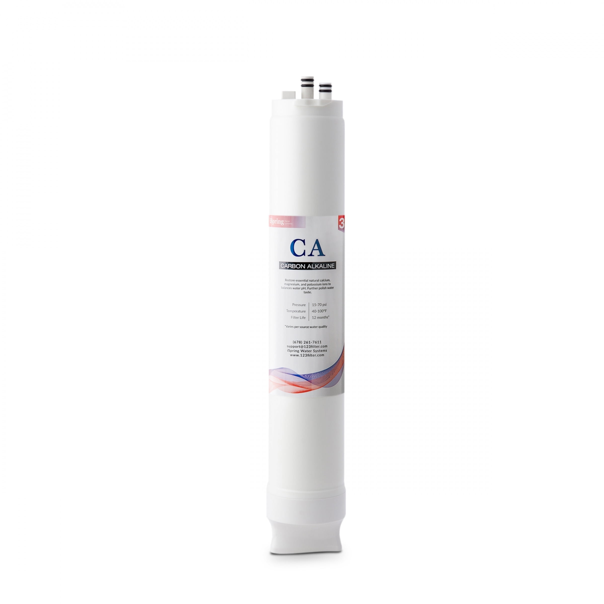 iSpring FCA500 Carbon Alkaline Filter Replacement Cartridge for RO500 Series Tankless Reverse Osmosis Water Filtration System