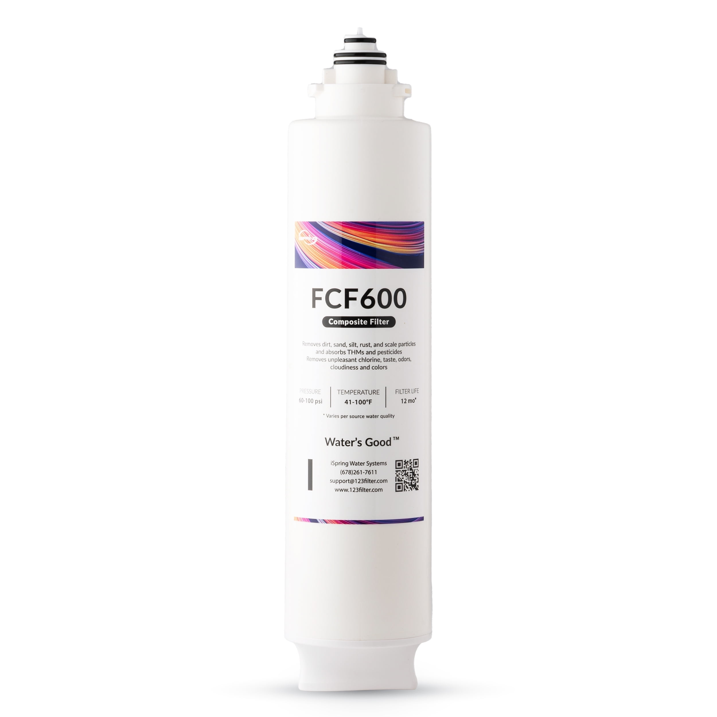 iSpring FCF600 Replacement Water Filter for RO600 Tankless Reverse Osmosis Water Filtration System