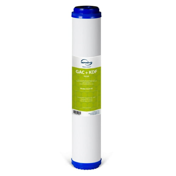 iSpring FG25-KS 2.5 x 20 Lead, Chlorine, Chloramine, PFAS Reducing Whole House Water Filter, Fits iSpring WCB32 Series