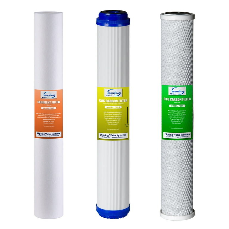 20 in. x 2.5 in. Water Filter Replacement Pack for Commercial RO Systems and Whole House Filters 20 in. x 2.5 in. Water Filter Replacement Pack for Commercial RO Systems and Whole House Filters