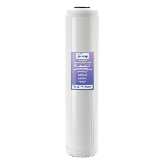 iSpring FWDS150K Anti Scale Water Filter Replacement Cartridges, 20 x 4.5, 20" x 4.5", White