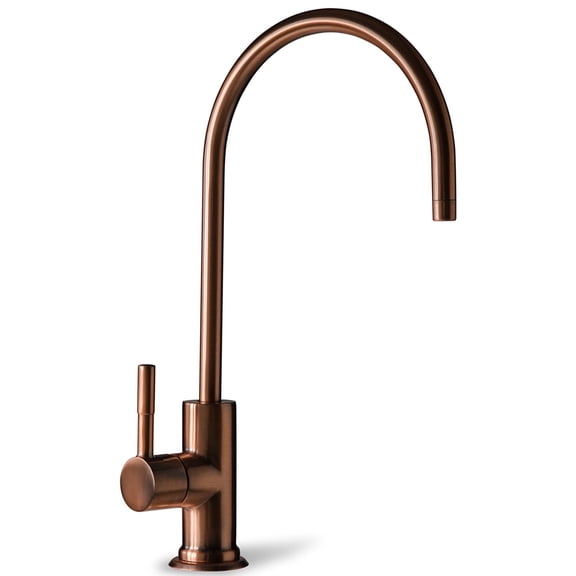 iSpring GA1-AW Reverse Osmosis, Kitchen Bar Sink Lead-Free Drinking Water Faucet, Contemporary Style, High Spout, Antique Wine