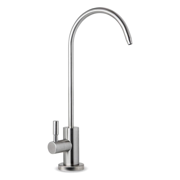 iSpring GA1-SS Premium Stainless Steel Drinking Reverse Osmosis Water Filtration Systems, 100% Lead-Free RO Faucet, Brushed Nickel