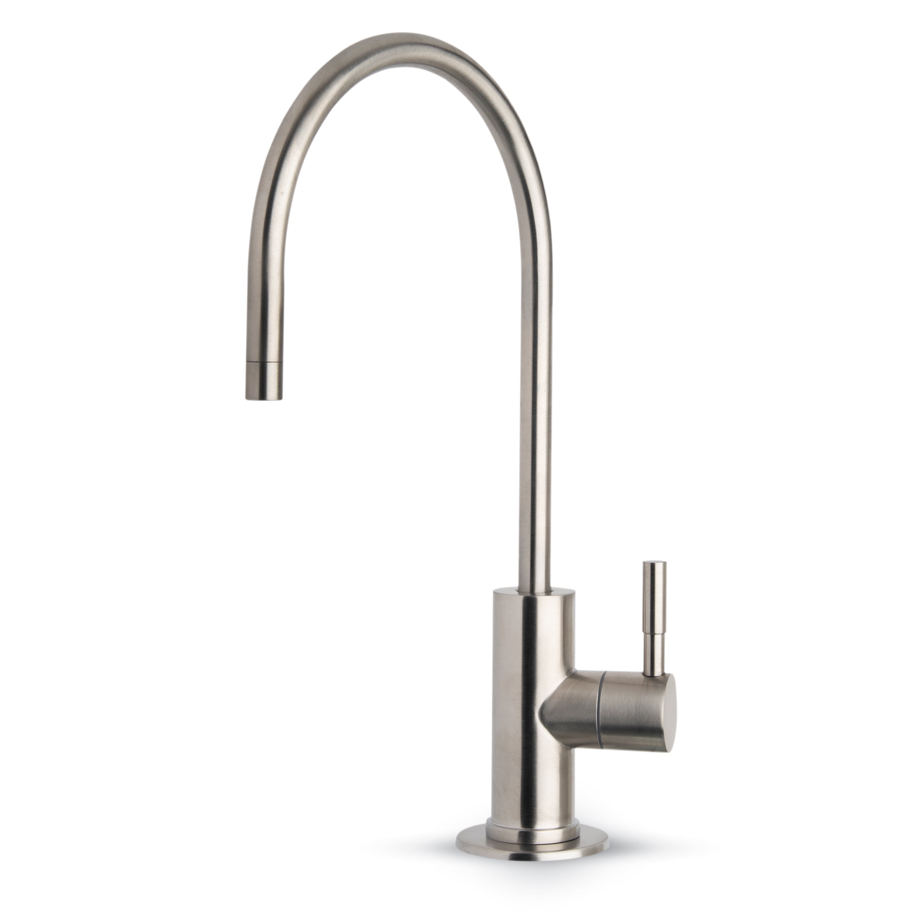 iSpring GA3-BN Drinking Water Faucet for Kitchen Sink with 3/8" Connector, Heavy Duty Lead-Free Reverse Osmosis Faucet for RO System, Non-Air Gap 100% Stainless Steel RO Faucet, Brushed Nickel Finish
