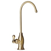 iSpring GK1-AB Heavy Duty Reverse Osmosis, High Spout Kitchen Bar Sink Drinking Water, Contemporary RO Faucet, Antique Brass
