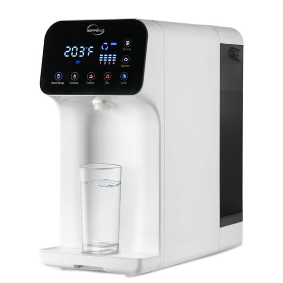 iSpring RCD100 5-Stage Countertop Portable, Reverse Osmosis System, 100 GPD, Instant Hot, Plug and Play