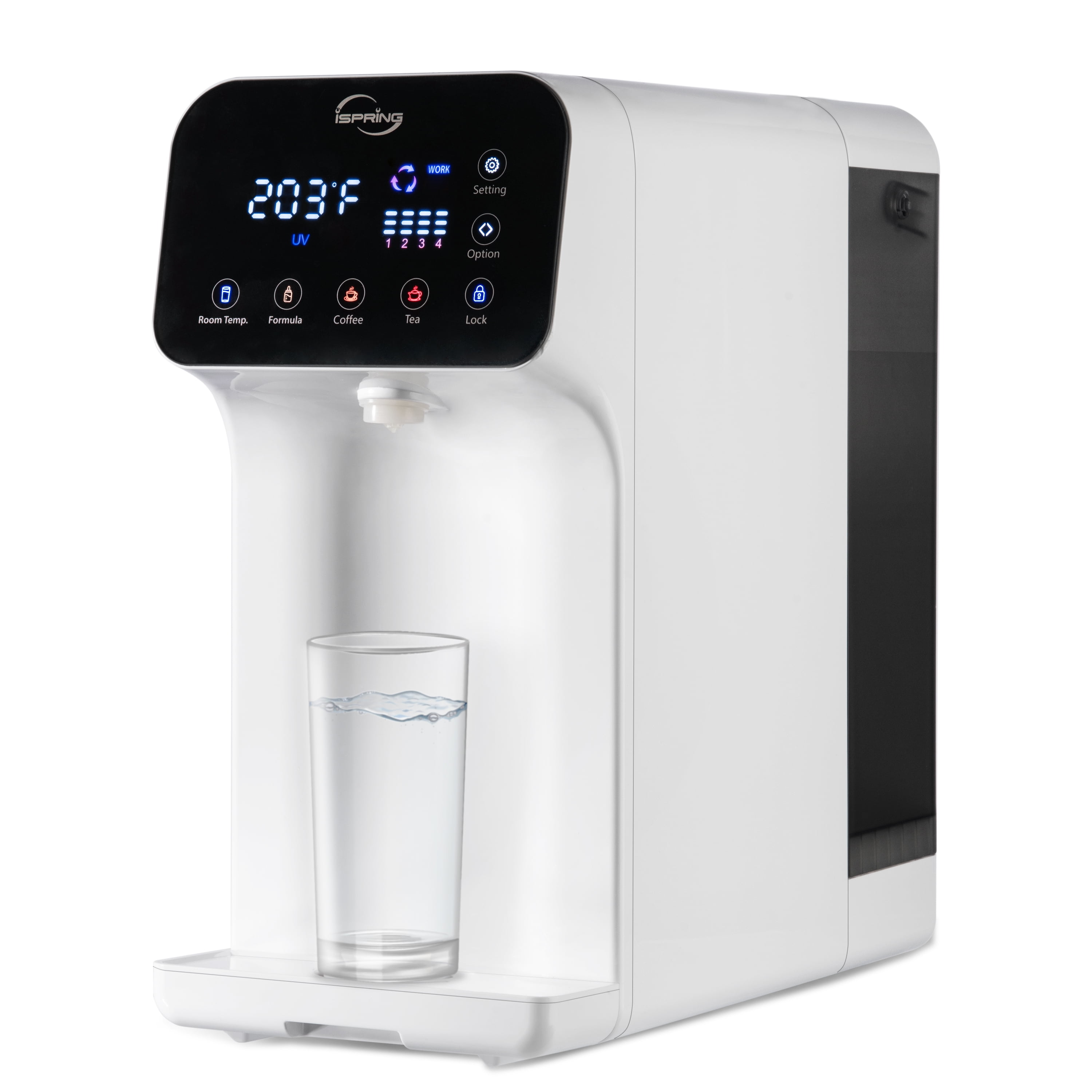 iSpring RCD100 5-Stage Countertop Reverse Osmosis System with UV and Instant Hot Water