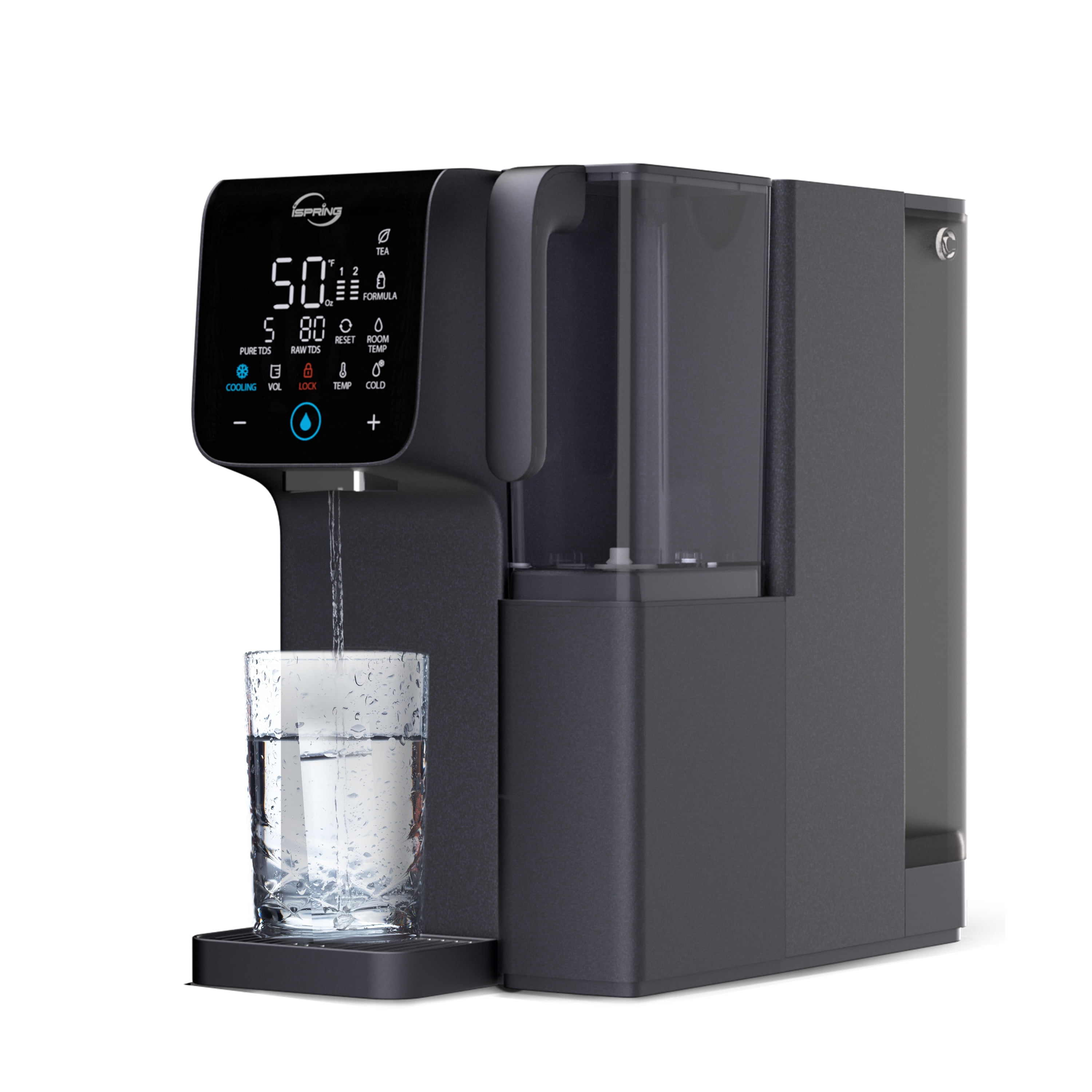 iSpring Black Hot and Cold Countertop Water Filtration System