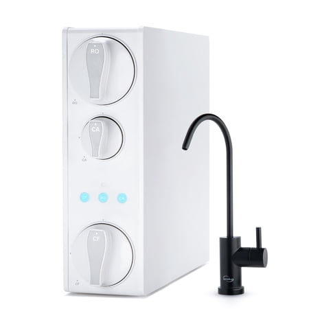 iSpring RO500AK-ORB, NSF Certified Tankless RO Reverse Osmosis Water Filtration System, 500 GPD Fast Flow with Natural pH Alkaline Remineralization, Oil Rubbed Faucet, 2:1 Pure to Drain Ratio, White