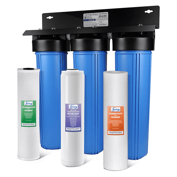 iSpring WGB32B-DS Heavy Duty 3-Stage Whole House Water Filter