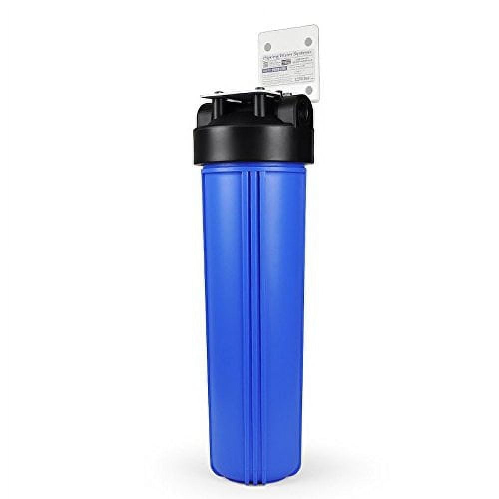 iSpring WKB12B 20-Inch Whole House Water Filter with CTO Carbon Block Filter and Mounting Bracket