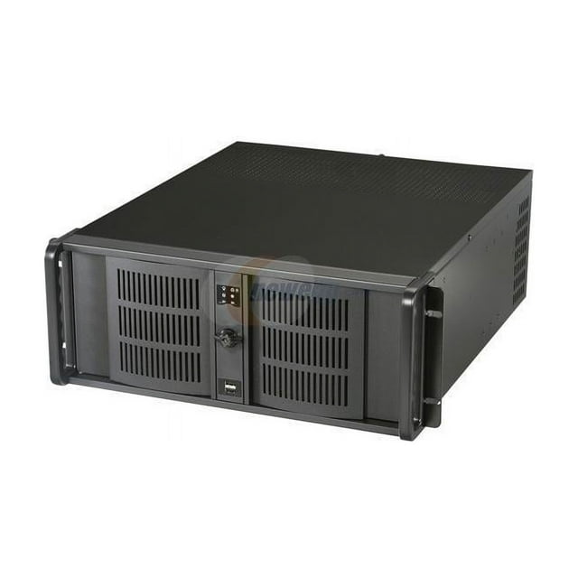 iStarUSA D-400 Black Aluminum / Steel 4U Rackmount Compact Stylish ...