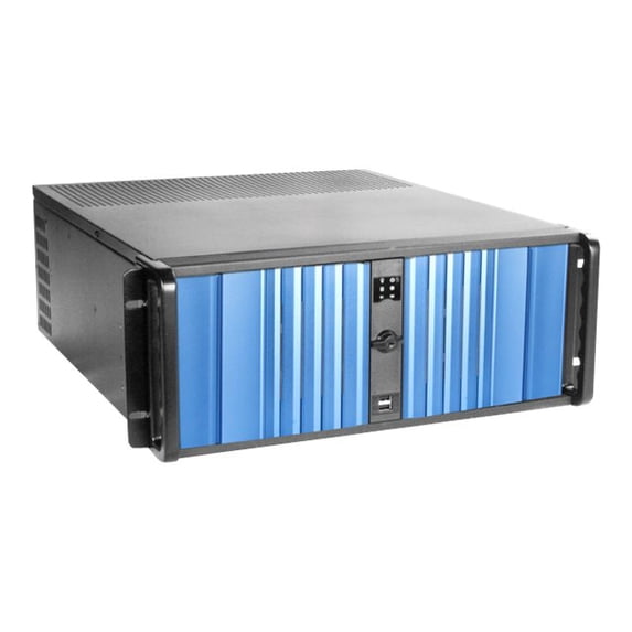 iStarUSA D Storm D-400SEA - Rack-mountable 4U - ATX - no power supply - black, blue - USB