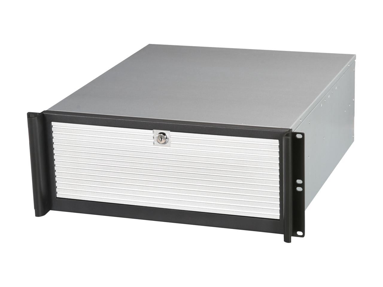 iStarUSA D416-B6SL-SL Black Aluminum / Steel 4U Rackmount Compact ...