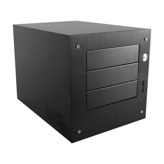 iStarUSA S-35EX Black Material of Front Bezel : Aluminum 4mm
Material of Main Chassis: SECC 0.8mm Tower Compact Stylish 3x 5.25" Bay mini-ITX Tower
