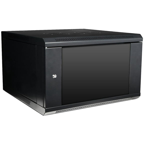 iStarUSA WM660-KBR1U 6U 600mm Depth Wallmount Server Cabinet with 1U Keyboard Drawer