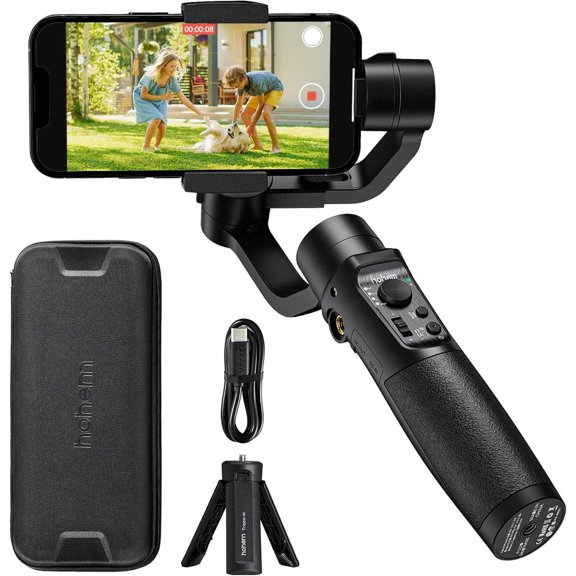 iSteady Mobile Plus Gimbal Stabilizer for Smartphone, 3-Axis Phone Android and iPhone 15,14,13,12 PRO, Video Recording with Ultra-Wide-Angle Mode, 600 Inception