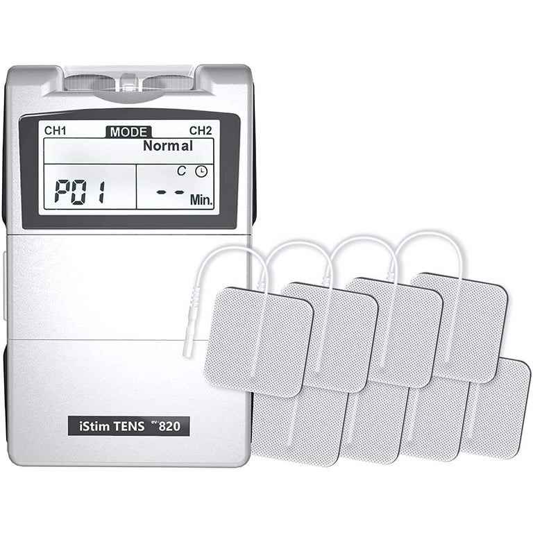 iStim EV-820 two-channel TENS Machine with 8 of electrodes for