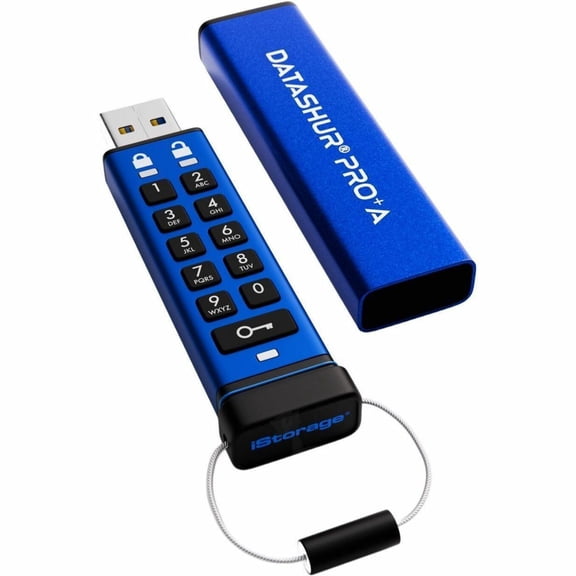 iStorage datAshur PRO+A FIPS 140-3, Level 3 Hardware Encrypted Flash Drive - FIPS 140-3 Level 3 USB 3.2 (Gen 1) Type-A hardware encrypted flash drive-TAA Compliant