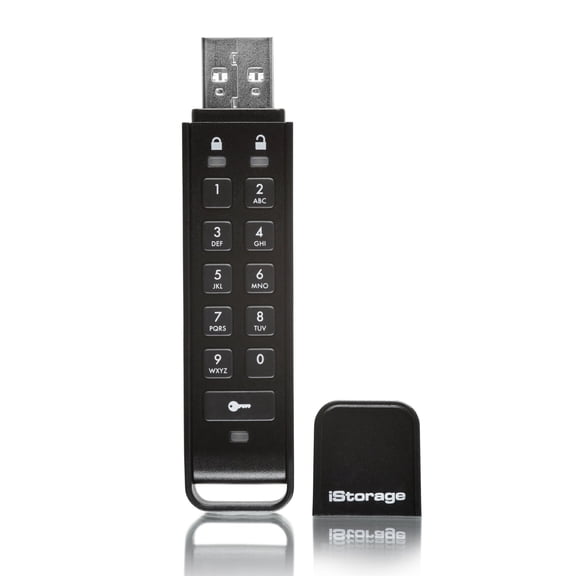 iStorage datAshur Personal2 32 GB | Secure Flash Drive | PIN protected | Portable | AES-XTS 256-bit Full Disk Hardware Encryption | USB 3.0 - 32 GB - USB 3.2 (Gen 1) Type A - 169 MB/s Read Speed - ...
