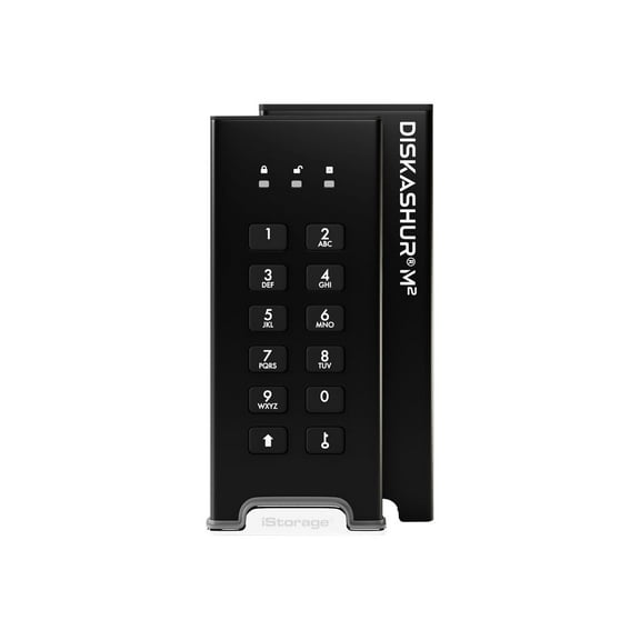 iStorage diskAshur M2 500 GB Portable Rugged Solid State Drive - M.2 2280 External - TAA Compliant (is-dam2-256-500)