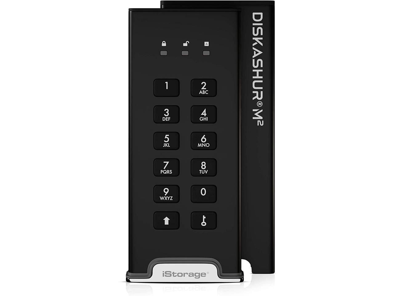 iStorage diskAshur M2 SSD 500 GB | FIPS 140-3 Level 3 Compliant | Incorporated Common Criteria EAL 5+ | PIN protected | Dust/Water Resistant - Thin Client Device Supported - USB 3.2 (Gen 1) - 370 M...