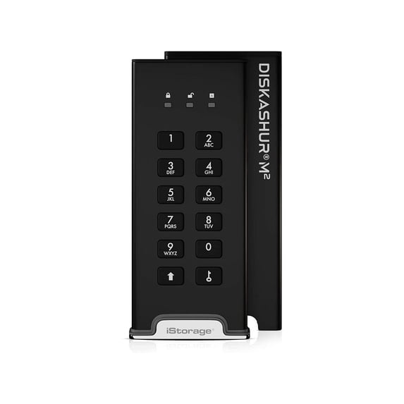 iStorage diskAshur M2 SSD 500 GB | FIPS 140-3 Level 3 Compliant | Incorporated Common Criteria EAL 5+ | PIN protected | Dust/Water Resistant - Thin Client Device Supported - USB 3.2 (Gen 1) - 370 M...