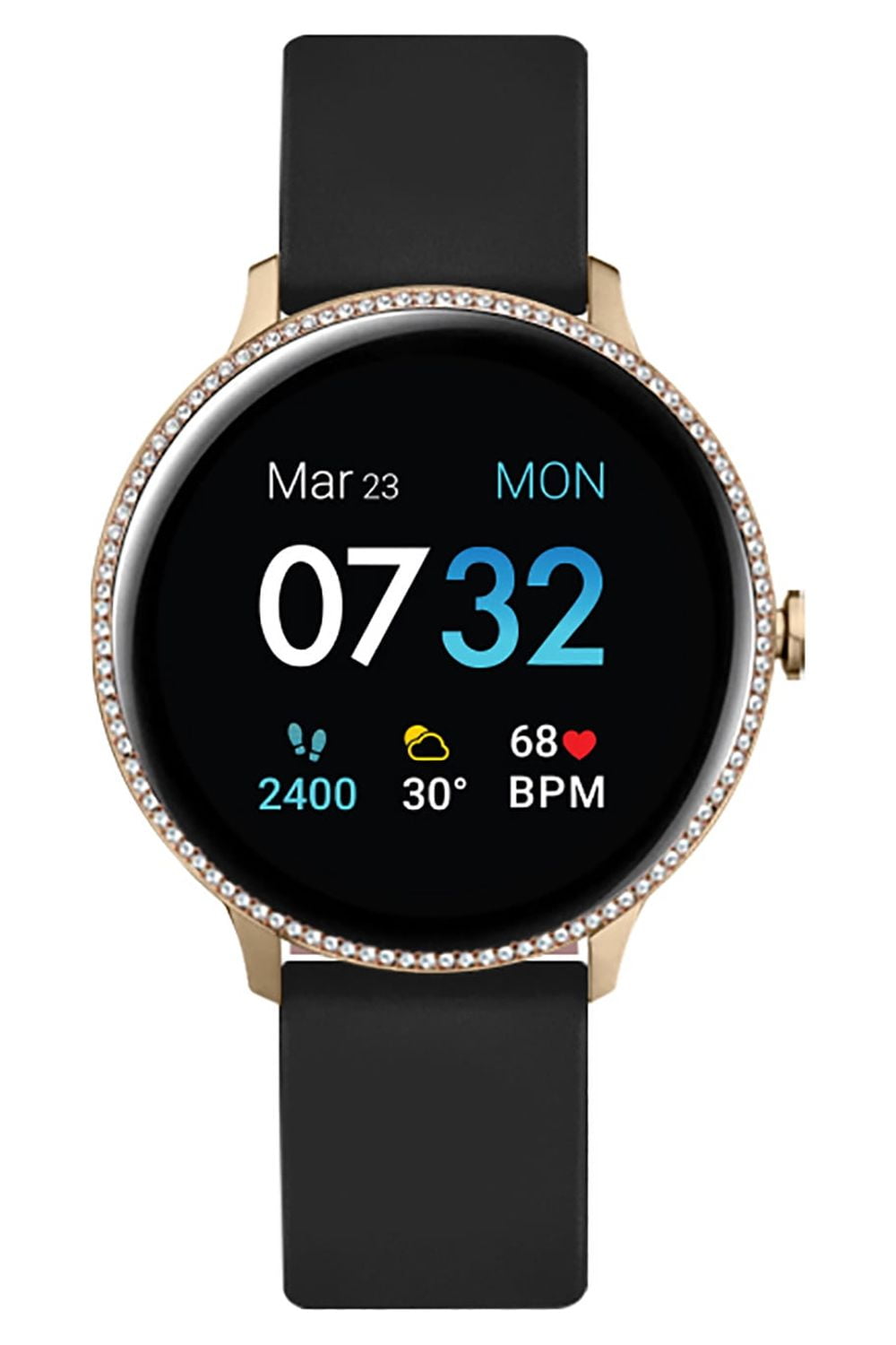iTECH Fusion 2 S Smartwatch Fitness Tracker, Heart Rate, Step Counter