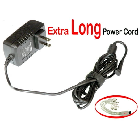 iTEKIRO 6.5 Ft AC Wall Charger for Dragon Touch X10 K7 Y88 Y88X A93 A1 A1X A10 A13 Q88 R10; Nuvision TM1088 TM1088C TM9S775 TM106A510L; Pro12 12.2" CT9223W97DK Touchscreen Tablet PC (Round Barrel Tip)