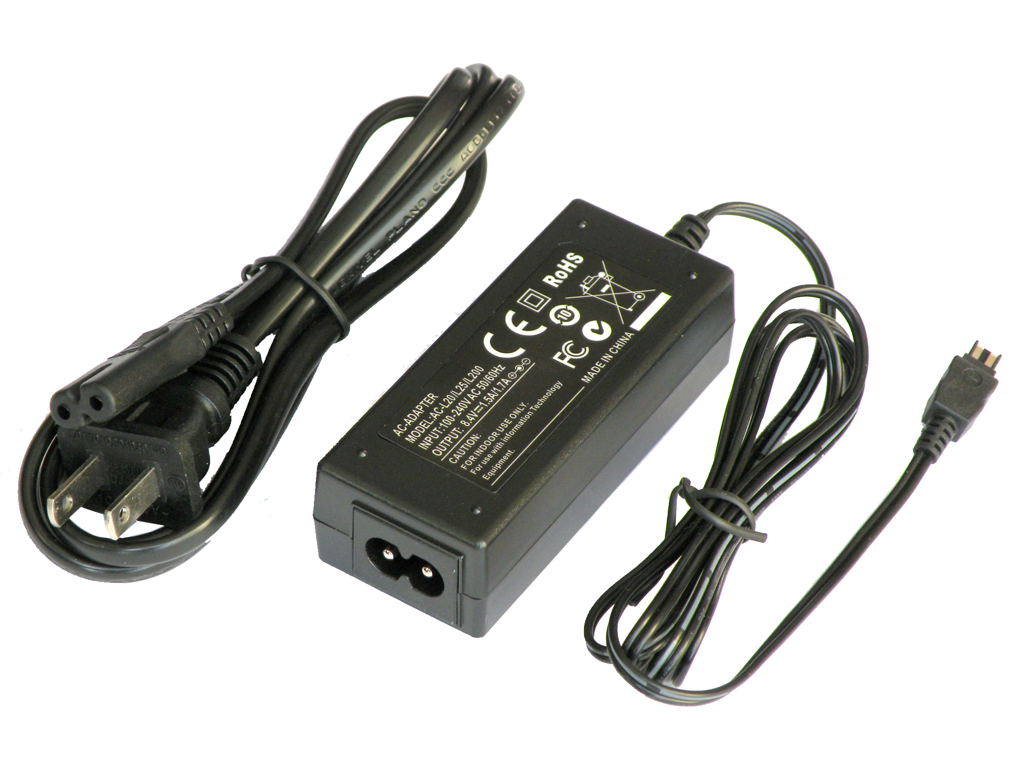 iTEKIRO AC Adapter for Sony DCR-SX45/L, DCR-SX45/S, DCR-SX53, DCR-SX53E, DCR-SX60, DCR-SX60E, DCR-SX63, DCR-SX63E/S, DCR-SX63E, DCR-SX73 - image 1 of 5