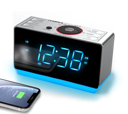 Radiosveglia DAB+ E FM Con Bluetooth, Doppio Allarme, Timer Sleep, Dimmer E Porta USB – ITOMA 728 - 4