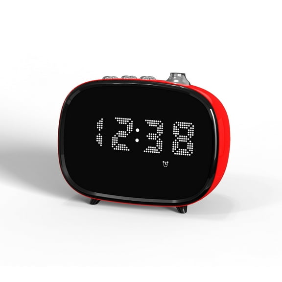 iTOMA Digital Display Vintage Alarm Clock, Wireless Connection