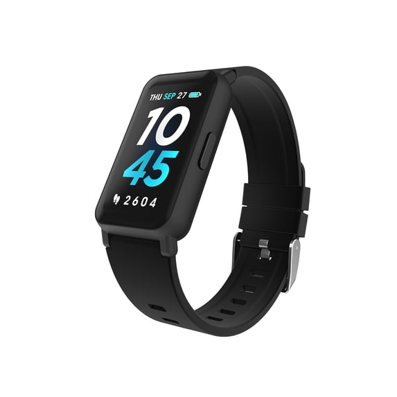 iTech Active 3 Unisex Adult Smartwatch Fitness Tracker, Black, Silicone ...