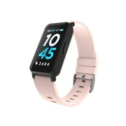 iTech Active 3 Unisex Adult Smartwatch Fitness Tracker, Blush, Silicone Strap