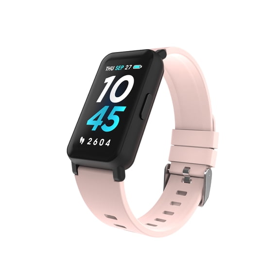 iTech Active 3 Unisex Adult Smartwatch Fitness Tracker, Blush, Silicone Strap