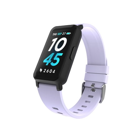 iTech Active 3 Unisex Adult Smartwatch Fitness Tracker, Lilac, Silicone Strap
