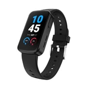 iTech Active 4 PRO Unisex Adult Smartwatch Fitness Tracker, Black, Silicone Strap