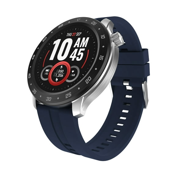 iTech Bold 3 Unisex Adult Smart Watch, Navy, Silicone Strap