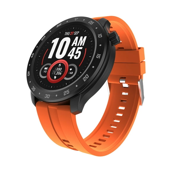 iTech Bold 3 Unisex Adult Smart Watch, Orange, Silicone Strap