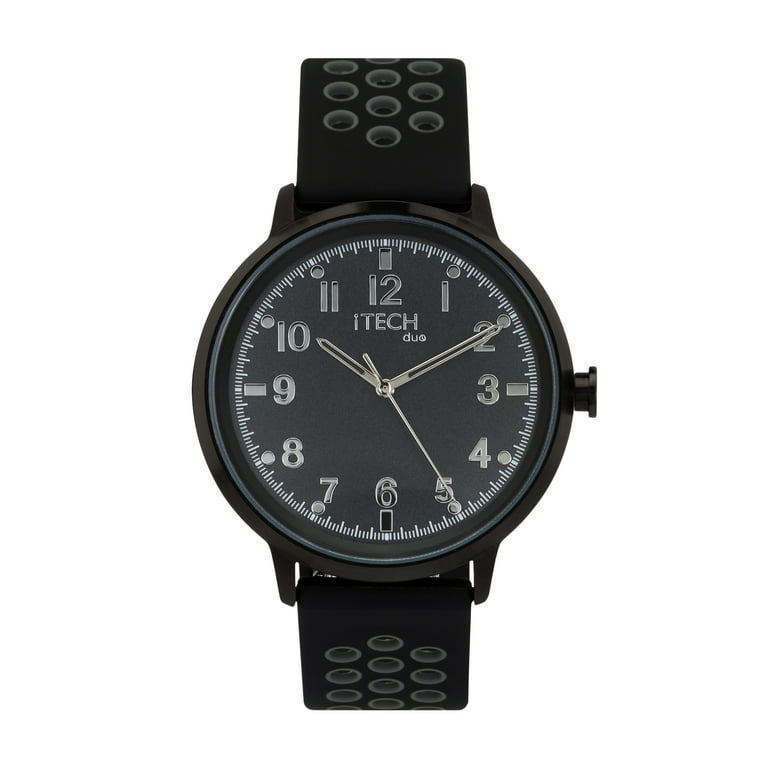 iTech Duo Perforated Silicone Strap Hybrid Smart Watch Color