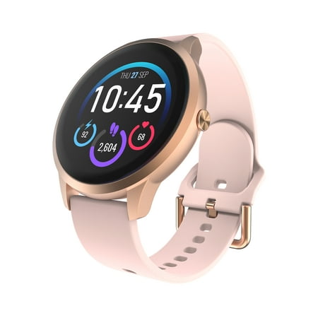 iTech Elite 3 Unisex Adult Round Smart Watch, Blush, Silicone Strap