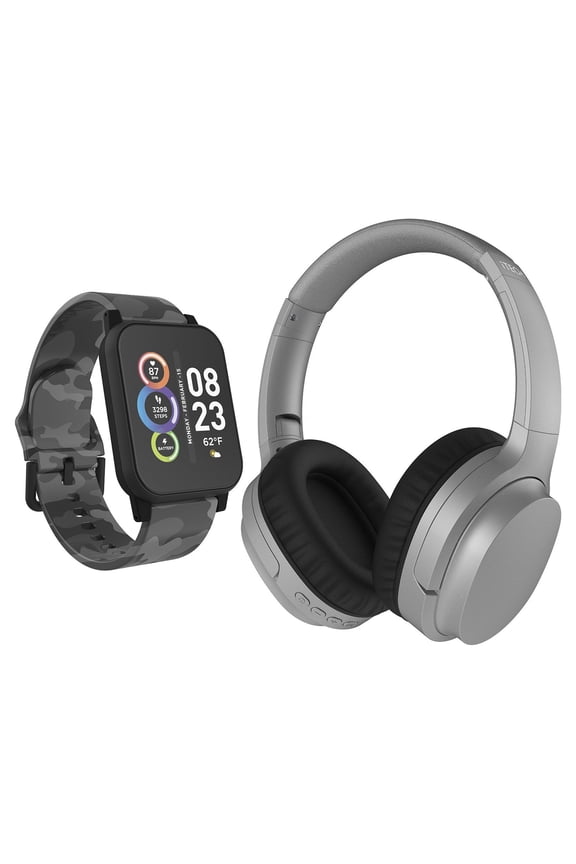 Fusion 2 (GPS) 40mm Grey Camo Case with Black Sport Band