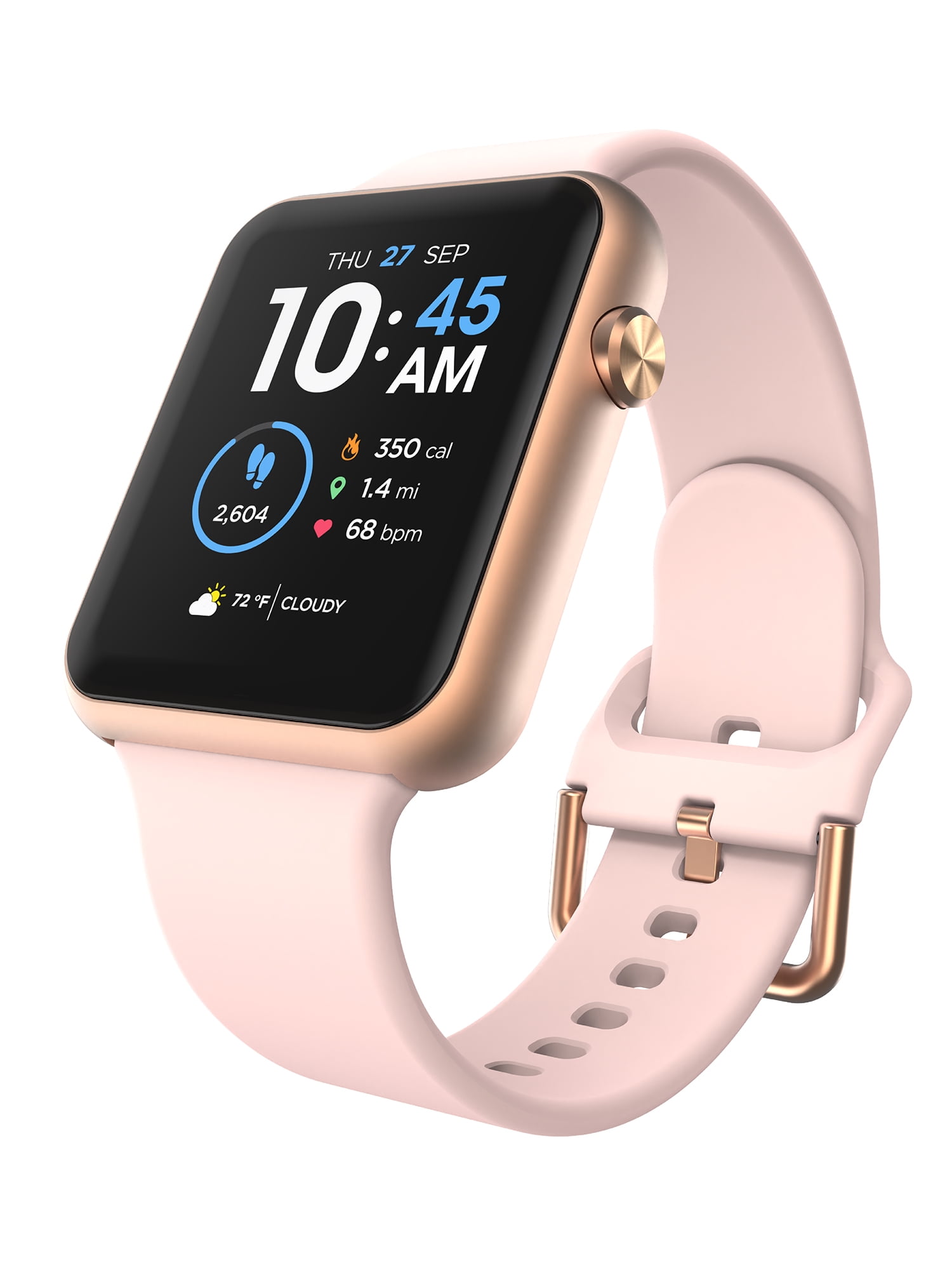 EGIZO TRS Smart Fit 3.5号 30g iTech Fusion 3 Unisex Adult Rectangular Smart Watch, Beige