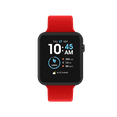 thumbnail image 1 of iTech Fusion 3 Unisex Adult Rectangular Smart Watch, Solid Red, Silicone Strap, 1 of 9