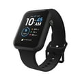 iTech Fusion 3 Unisex Adult Rectangular Smart Watch, Black, Silicone