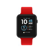 iTech Fusion 3 Unisex Adult Smart Watch, Solid Red, Silicone Strap