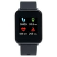 iTech Fusion Unisex Smart Watch & Fitness Tracker Black Case & Black